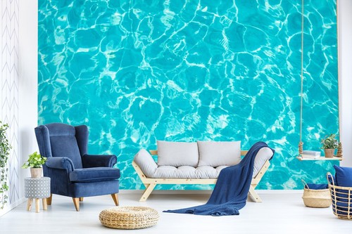 Blau wasser muster q4380 - blau,