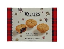 Walkers Mince Pies 6pk, gefüllte Buttergebäck-Törtchen 372g