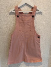 Latz Kleid Jeans Rosa 122