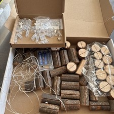 Deko Hochzeit Geburtstag …. Karten / Foto Halter Aus Holz / Licherkette