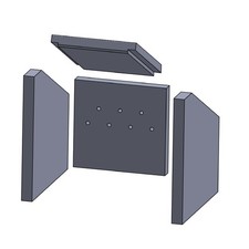 Feuerraumauskleidung passend für Plewa Classic Unitherm 2 ** Kamin-ofen 4-teilig