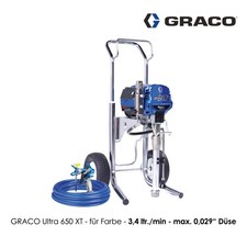 Graco Ultra 650 XT - Airless Farbspritzgeräte Farbe Fassade Silikat 20B308 NEU