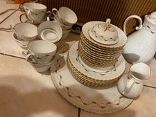 Kaffeeservice Alboth u- Kaiser Alt-Wien 6 Tassen 6 Teller 6 Untertassen Kaffeeka