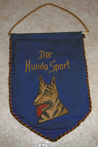 Alter wimpel ddr hundesport - ddr,