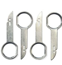 4 x 2 DIN Radio ENTRIEGELUNG Werkzeug passend für FORD 5000c 6000CD 6006CDC