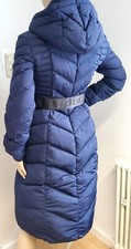 GUESS Daunen Mantel mit Kapuze in blau tailliert Größe 34-36