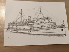 Postkarte Passagierschiff Jan