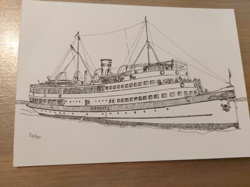 Postkarte passagierschiff jan - postkarte,