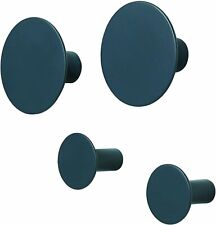 Blomus PONTO Set 4 Wandhaken, Haken, Garderobenhaken, Polystone, gunmetal, 65800