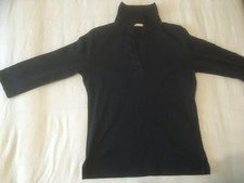 Damen Poloshirt Uniqlo, Gr. S, dkl.blau bis schwarz