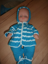 DDR Puppe Biggi Waltershausen Puppe 38cm mit Kleidung Puppenkleidung