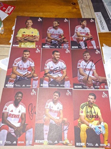 Autogrammkarten fc köln - 1.,