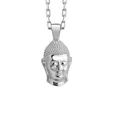 Buddha in Polished Sterling