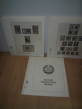 Lindner T DDR 1980-1984 + 1985-1990 komplett incl Dt. Post Vordruckblätter (1033
