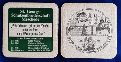 Bierdeckel meschede 500jr - bierdeckel,