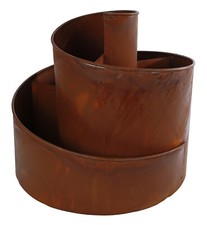 Metall Kräuter Spirale Rost -
