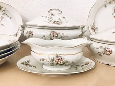 Antik schönes Porzellan Tafelservice 6 Pers. Jugendstil ~1900 Esservice
