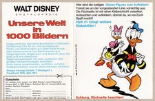 "Disney-Figuren zum Aufkleben" Beilage aus MICKY MAUS Heft 49-1972,  Zustand 0-1