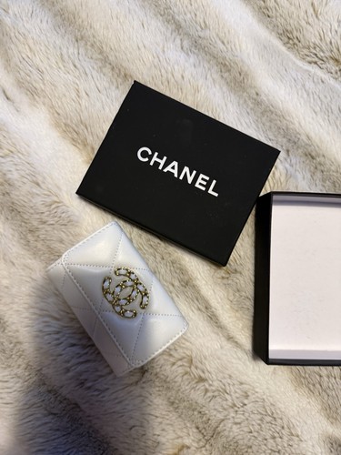 Chanel damen geldbörse weiß - chanel,
