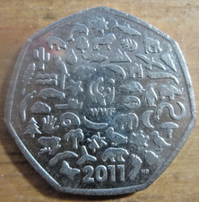 Wwf 50p münze 2011 - 2011, qeii