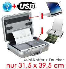 SEHR KOMPAKTER KLEINER KOFFER + MOBILER DRUCKER CANON IP100 USB + BLUETOOTH CC15