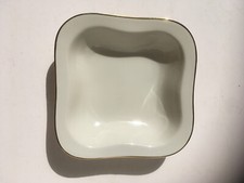 Hertel Jacob Porzellan Schüssel Schale quadrat groß 1930 er antik Art Deco eckig