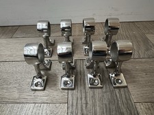 8 c Polierte Chrom Mast-/Schienenträgerwinkel 25 mm