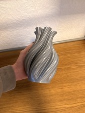 3D-Druck Vase Silber Metallic