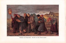 Wallfahrt nach Gößweinstein - Rudolf Schiestl - 1929 - Kunstdruck ~16x24cm