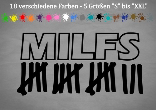 Milf hunting aufkleber - milf,