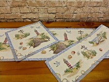 Sander Gobelin Tischset Tischläufer Seaside Leuchtturm  Maritim Meer Größenwahl
