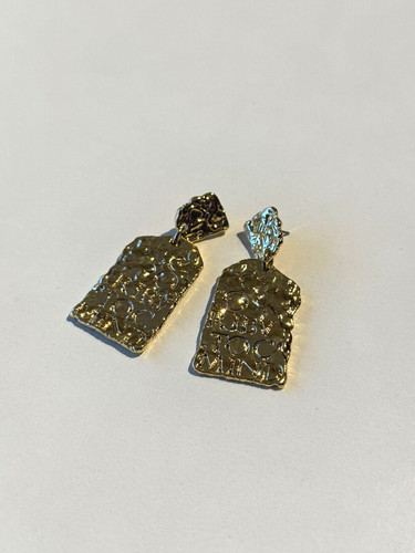 Ohrringe gold statement - ohrringe,