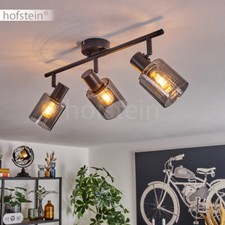 Rauchglas Flur Leuchte Decken Lampe Wohn Schlaf Zimmer Raum Beleuchtung modern