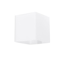 Eckige Wandleuchte G9 Weiß