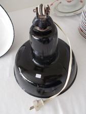 Alte Emaille Lampe Industrielampe Leuchte Vintage Industrial Lamp Bauhaus Nr 3