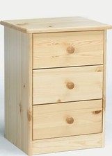 Nachttisch Nachtschränkchen Nachtkommode Kiefer massiv Schubläden Kommode