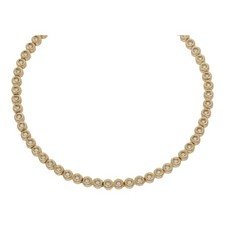 Tennis Brillant Collier 585 Gold 1,0 ct NP 7.500€ Länge 42 cm Kette H02.994
