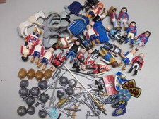 Playmobil Konvolut Ritter Figuren Zubehör zerkratzt verfärbt geklebt für Bastler