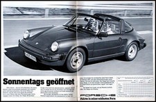 VW Porsche 911 Targa, originale Werbung aus 1980  Großformat DIN-A-3