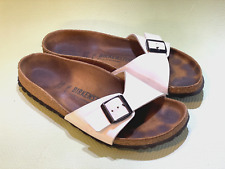 Birkenstock Madrid Damen Pantoletten Sandalen  Birko-Flor, Gr. 39. Weiß. Top.