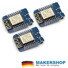 3x D1 Mini ESP8266 WLAN Board