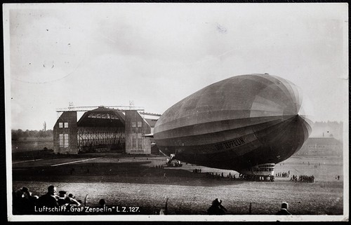 Original postkarte zeppelin - postkarte, lz