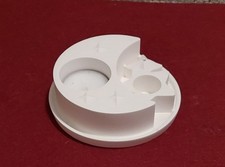 Kerzenhalter mond Sterne Teelicht Dekoration Guß-deko Weihnachten Weiß Raysin