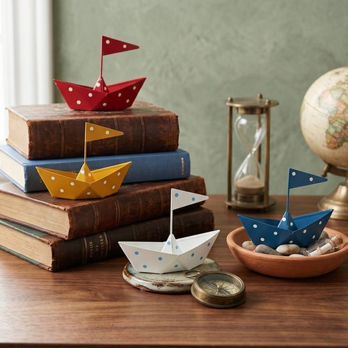Origami segelboot dekorativ - origami-segelboot,