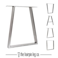 2x Industriebox Abschnitt Tischbeine + KOSTENLOSE Bodenprotektoren, Schrauben & Führung.