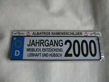 Albatros Namensschilder