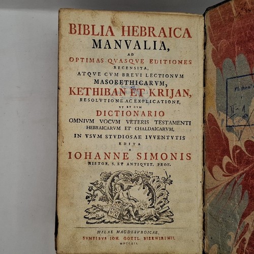 Biblia hebraica manvalia ad - biblia,