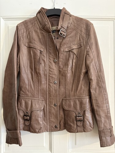 Marc cain lederjacke - marc, taupe