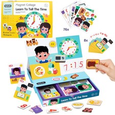 Magnettafel Lernspiel Spieltafel mit Zubehör kreatives Magnetpuzzle Spielzeug