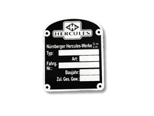 Hercules Typenschild KS